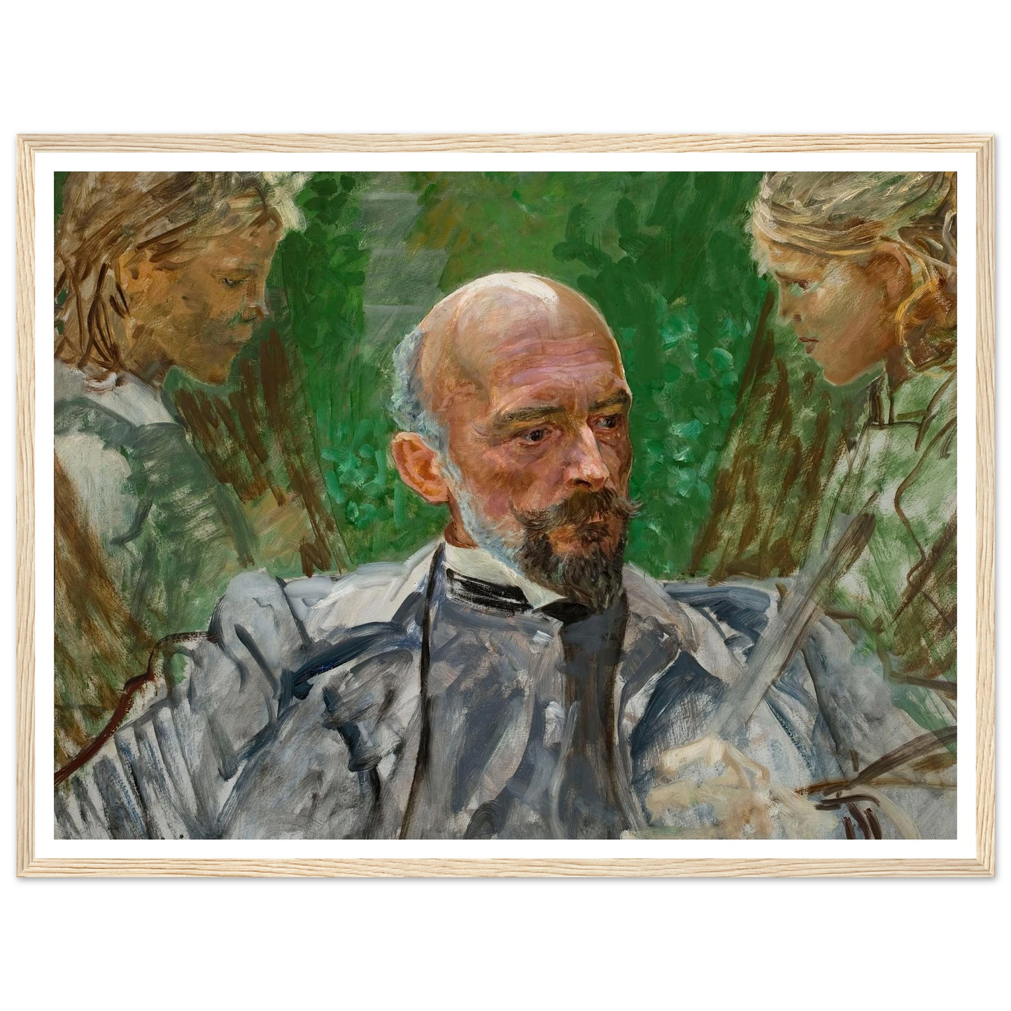 Artist and muses Art Print | Jacek Malczewski - Framed Poster - 30x40 cm / 12x16″ - Black frame