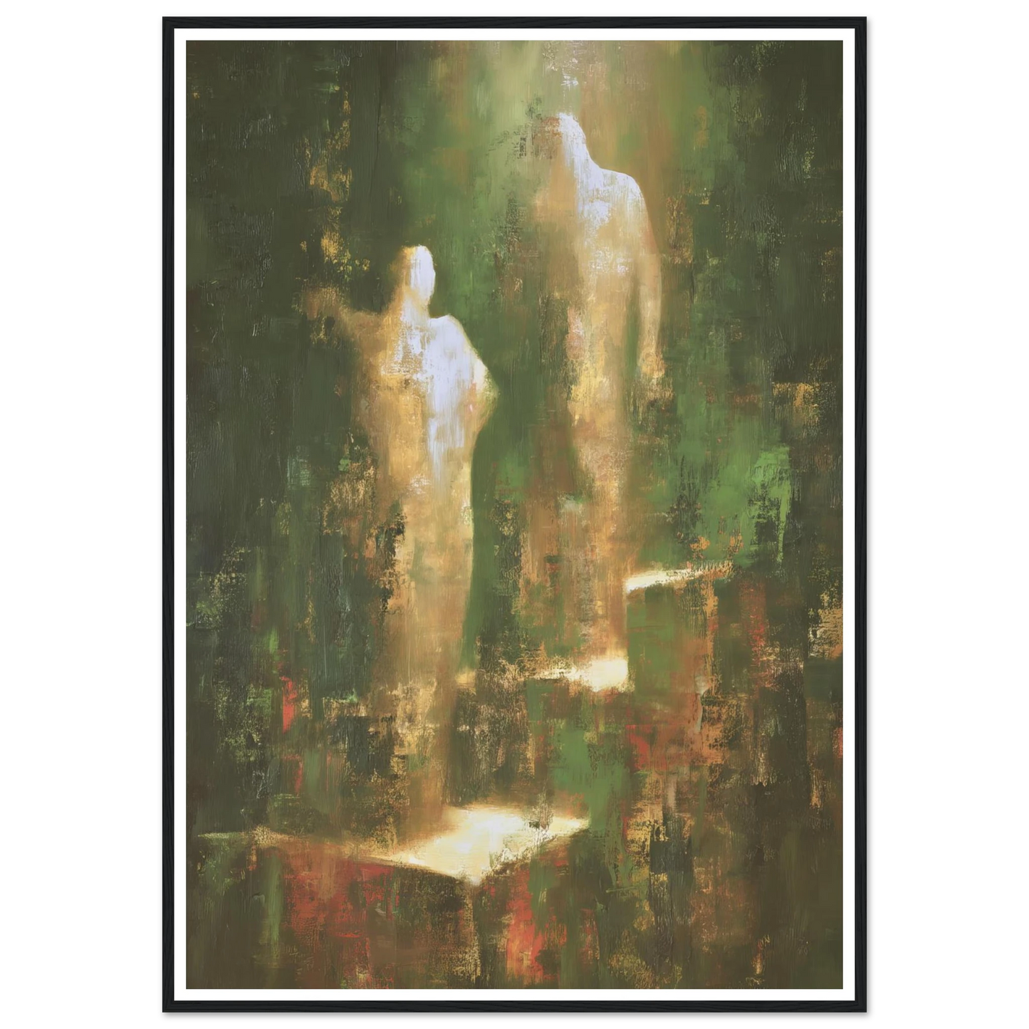 Ascending From The Verdant Mist - Framed Poster - 30x40 cm / 12x16″ - Black frame
