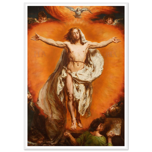 Ascension (1884) Art Print | Jan Matejko - Framed Poster - 30x40 cm / 12x16″ - Black frame