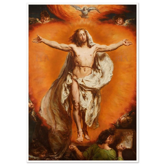 Ascension (1884) Art Print | Jan Matejko - Framed Poster - 30x40 cm / 12x16″ - Black frame