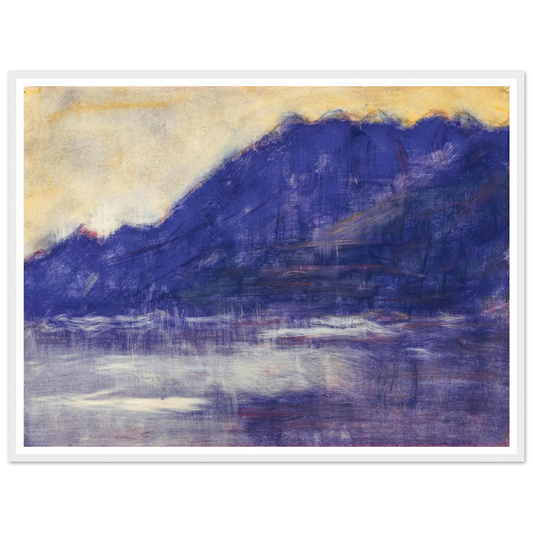 Ascona – Monte Gridone (1936) Art Print | Christian Rohlfs - Framed Poster - 30x40 cm / 12x16″ - Black frame