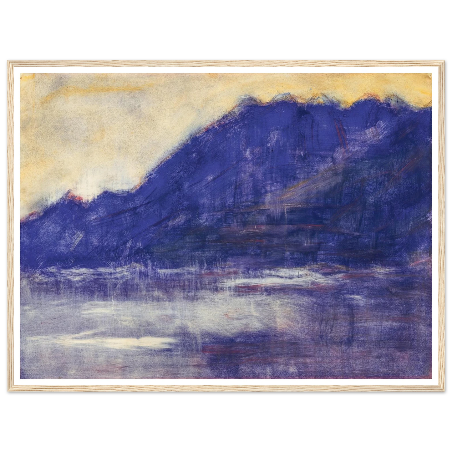 Ascona – Monte Gridone (1936) Art Print | Christian Rohlfs - Framed Poster - 30x40 cm / 12x16″ - Black frame