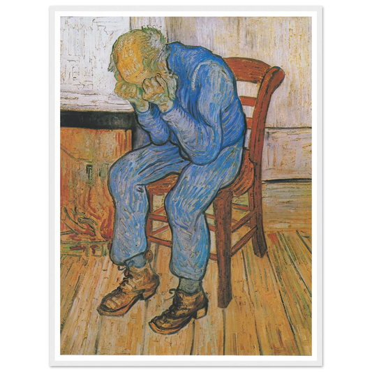 At Eternity’s Gate (1890) Art Print | Vincent van Gogh - Framed Poster - 30x40 cm / 12x16″ - Black frame