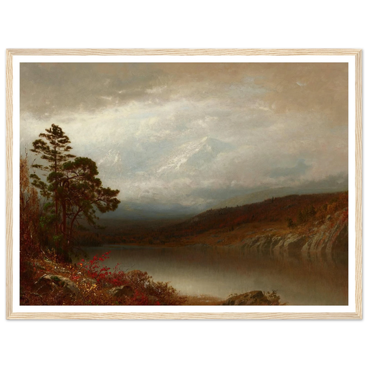 Autumn in the Adirondacks (c. 1872-73) Art Print | Alexander Helwig Wyant - Framed Poster - 30x40 cm / 12x16″ - Black frame