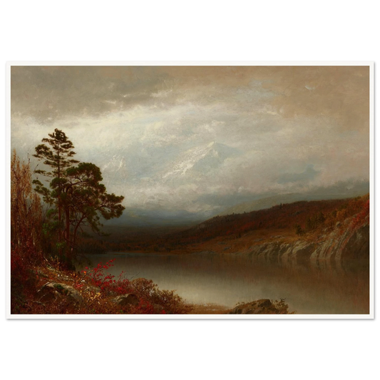 Autumn in the Adirondacks (c. 1872-73) Art Print | Alexander Helwig Wyant - Framed Poster - 30x40 cm / 12x16″ - Black frame