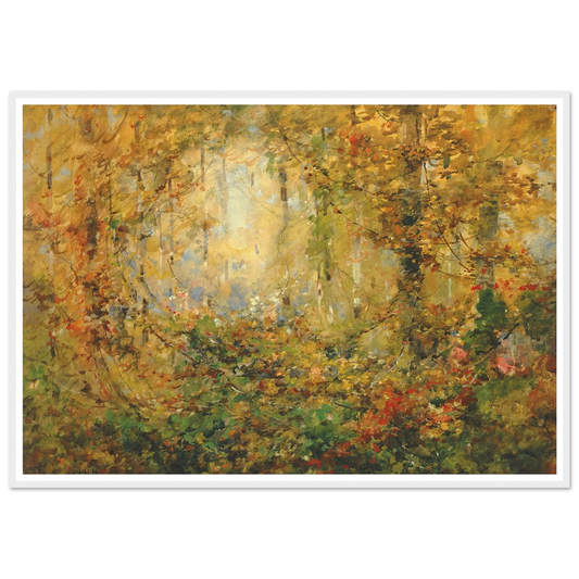 Autumn Tangle (1920) Art Print | William Henry Holmes - Framed Poster - 30x40 cm / 12x16″ - Black frame