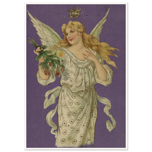 Azure Winged Messenger - Framed Poster - 30x40 cm / 12x16″ - Black frame