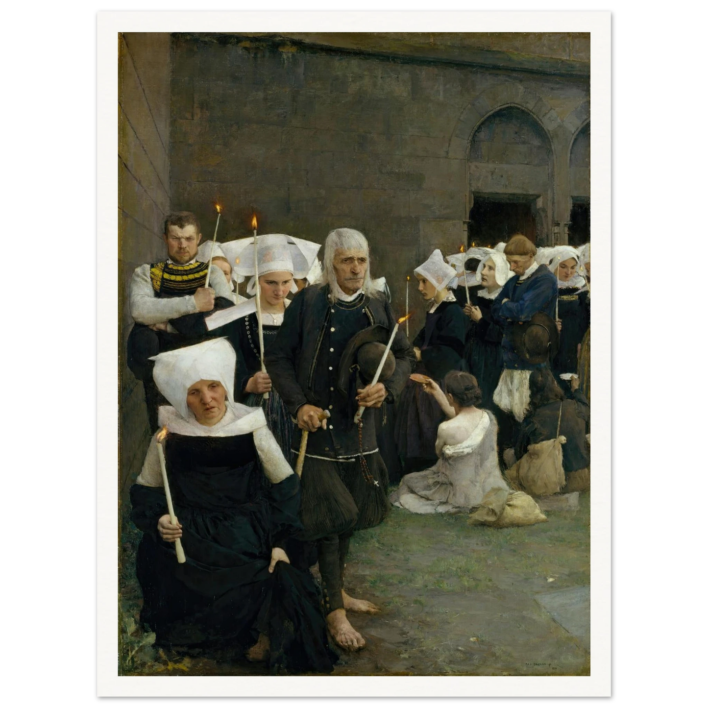 The Pardon in Brittany (1886) Art Print | Pascal Adolphe Jean Dagnan Bouveret-Quipham Collections