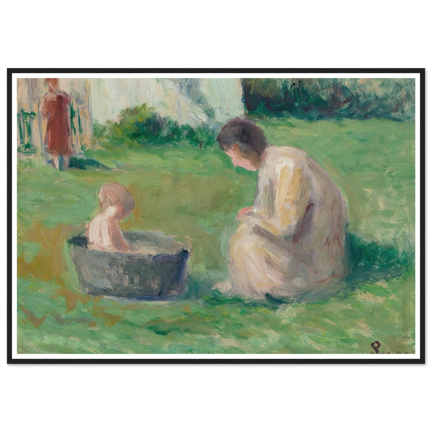 Le bain du bébé Art Print | Maximilien Luce-Quipham Collections