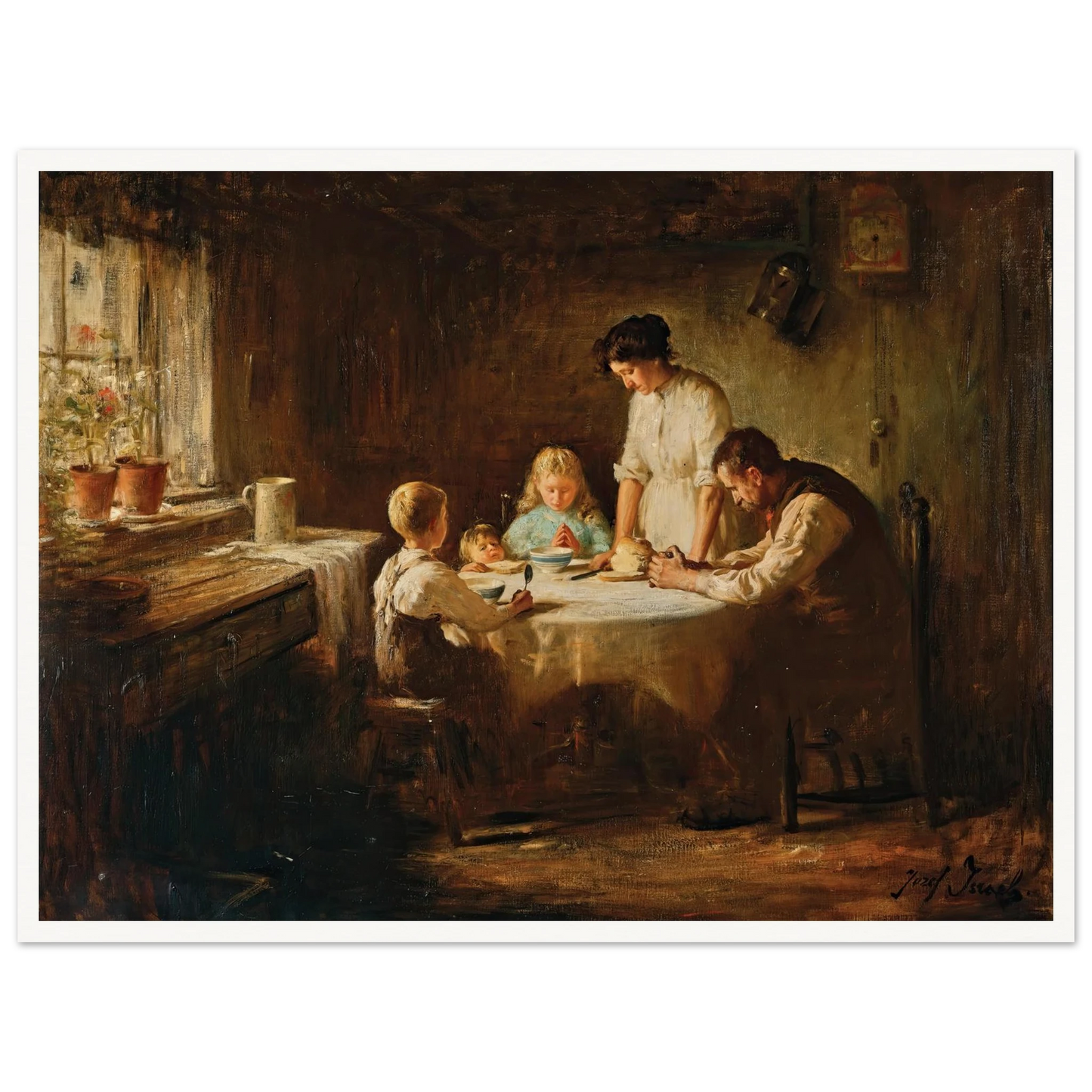 Blessing the Table Art Print | Jozef Israels-Quipham Collections