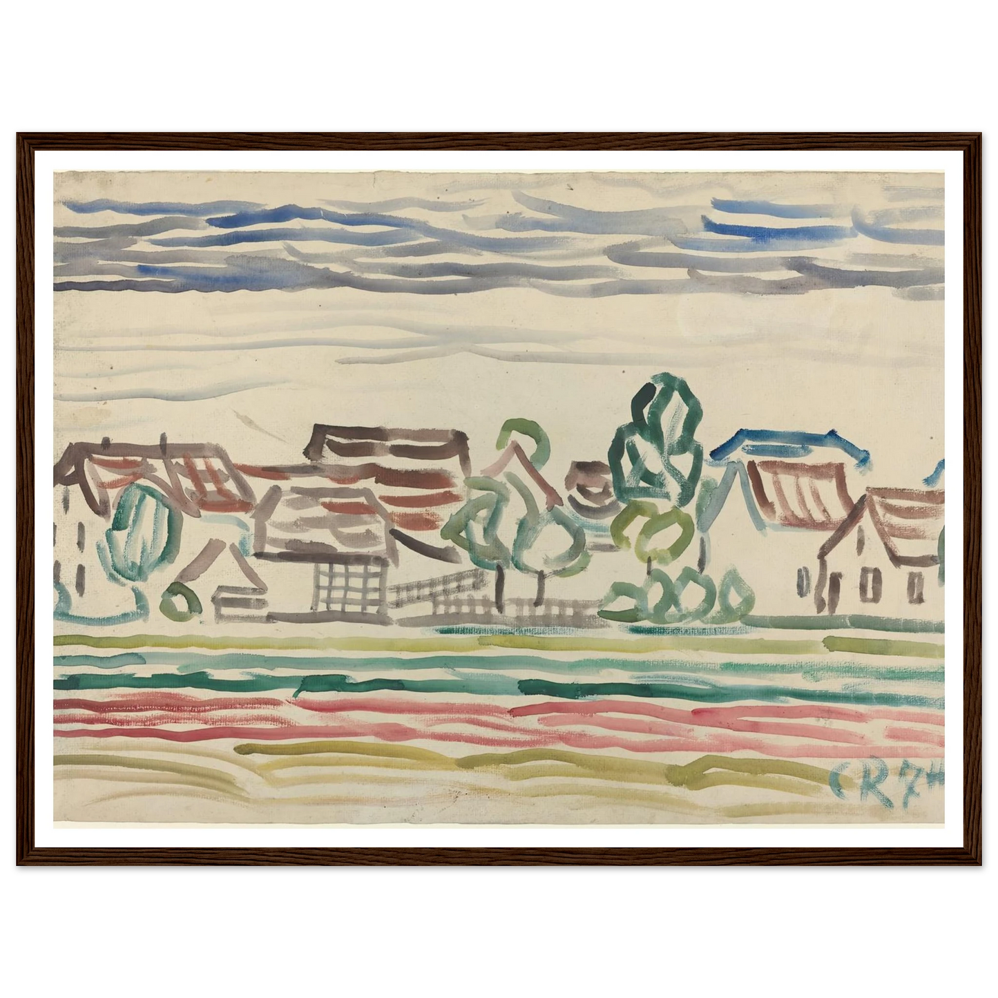 Landscape (1870s) Art Print | Christian Rohlfs-Quipham Collections