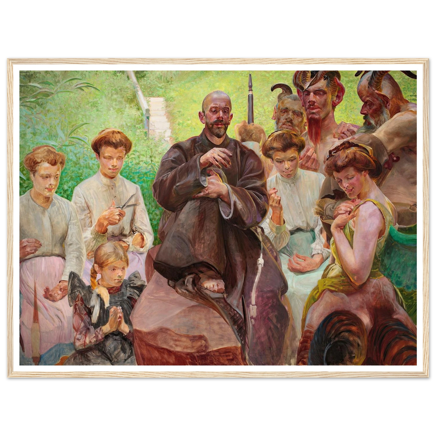 Saint Francis (1908) Art Print | Jacek Malczewski-Quipham Collections