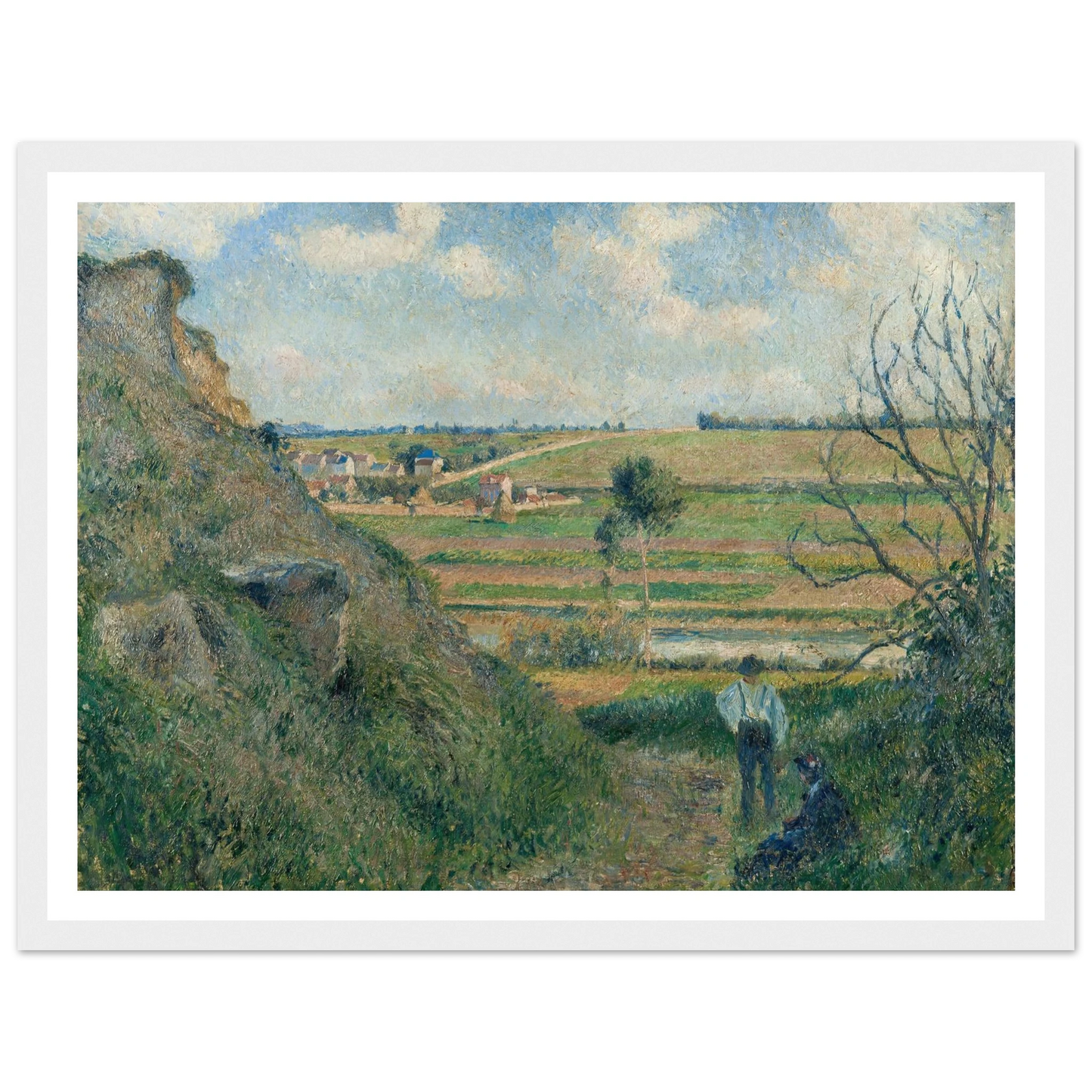 Landscape, Bazincourt (1881) Art Print | Camille Pissarro-Quipham Collections