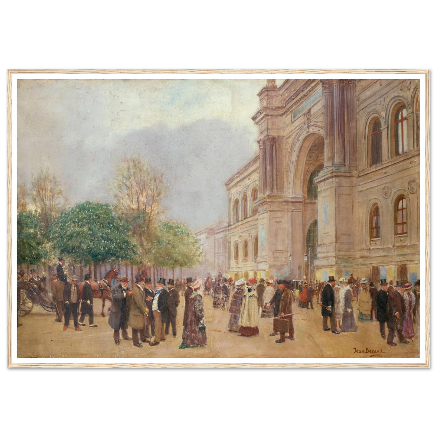 La sortie du Salon, au Palais de l’Industrie (1890) Art Print | Jean Beraud-Quipham Collections