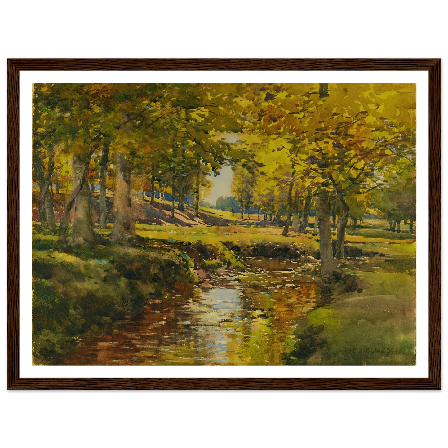 Autumn In The Meadow Edge Art Print | William Henry Holmes-Quipham Collections