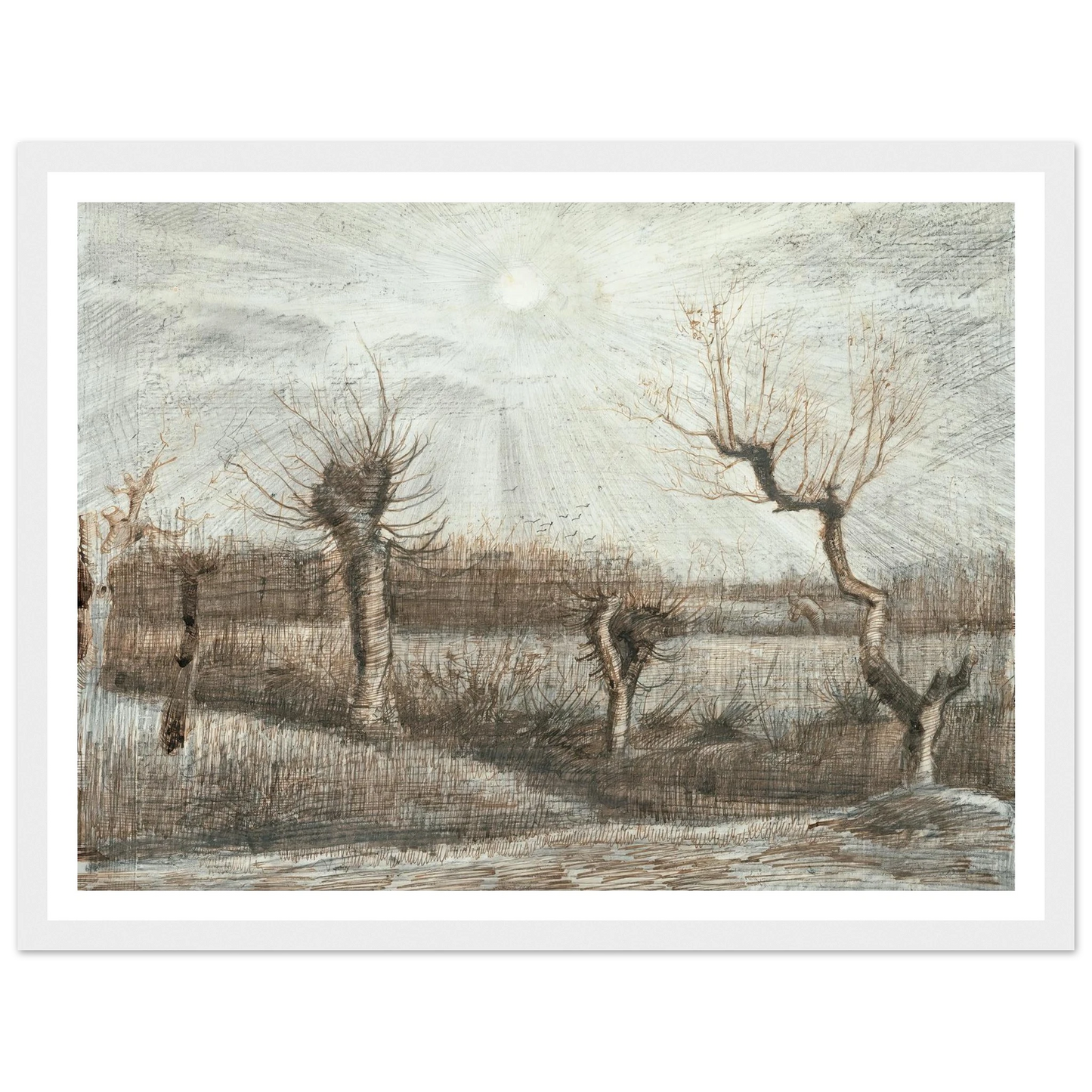 Tetards (Pollards) (1884) Art Print | Vincent van Gogh-Quipham Collections
