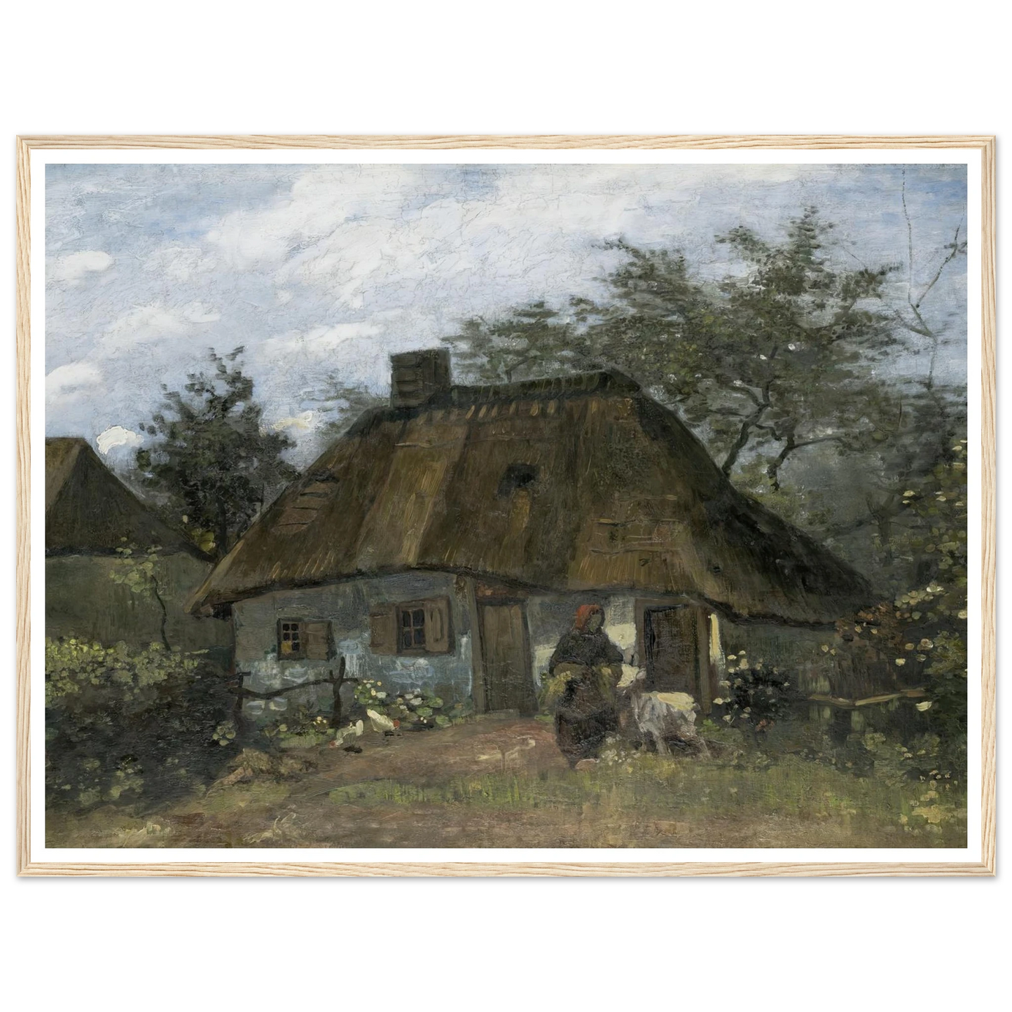 Farmhouse in Nuenen (1885) Art Print | Vincent van Gogh-Quipham Collections