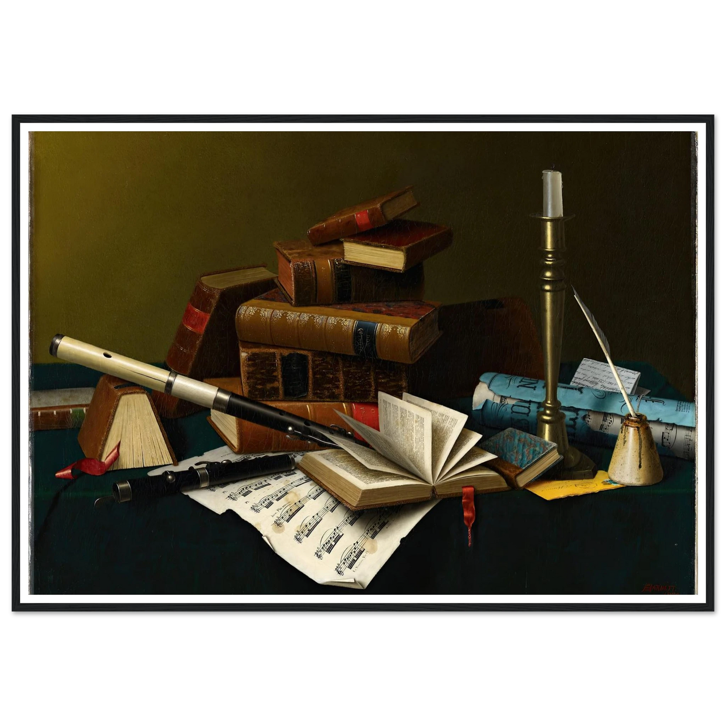 Music and Literature (1878) Art Print | William Michael Harnett-Quipham Collections