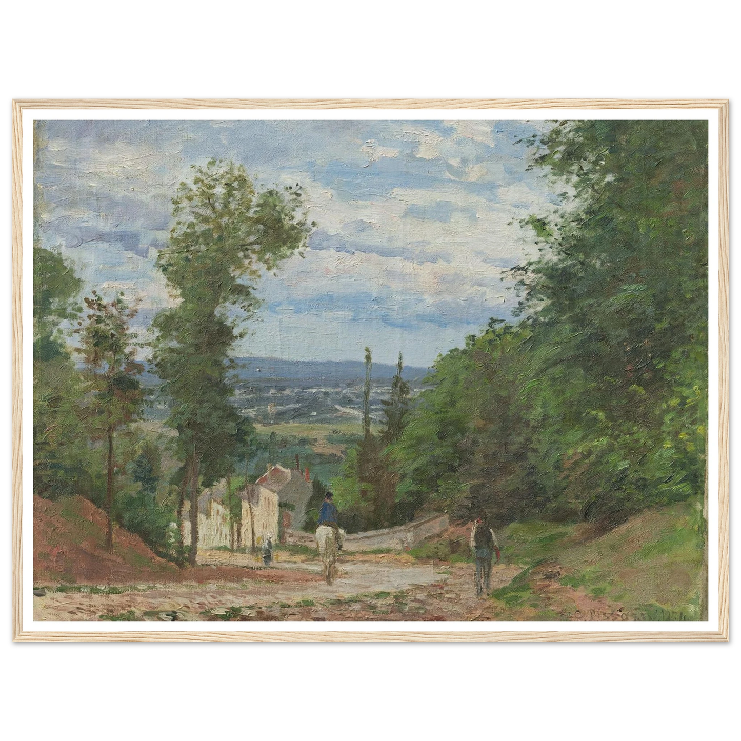 La Route de Marly, Louveciennes (1871) Art Print | Camille Pissarro-Quipham Collections