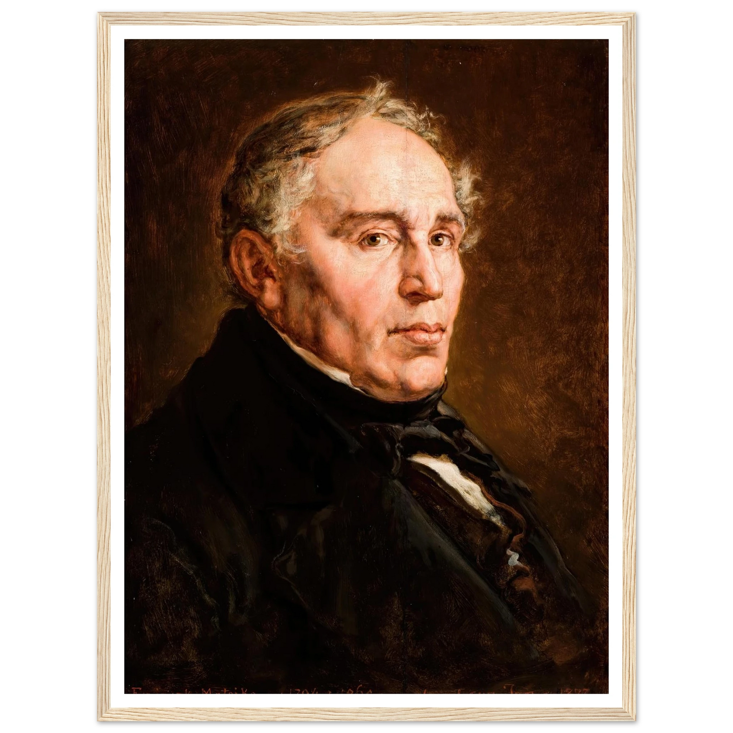 Portrait of Franciszek Matejko, Artist’s Father. (1877) Art Print | Jan Matejko-Quipham Collections