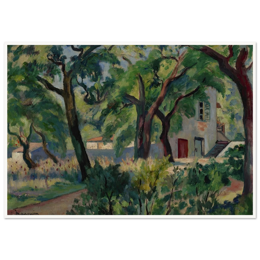 La Maison dans la forêt, Saint-Tropez (1924) Art Print | Henri Manguin-Quipham Collections