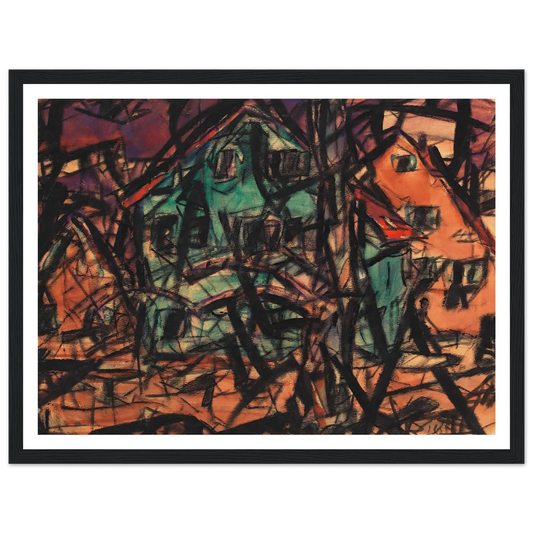 Häuser (1919) Art Print | Christian Rohlfs-Quipham Collections