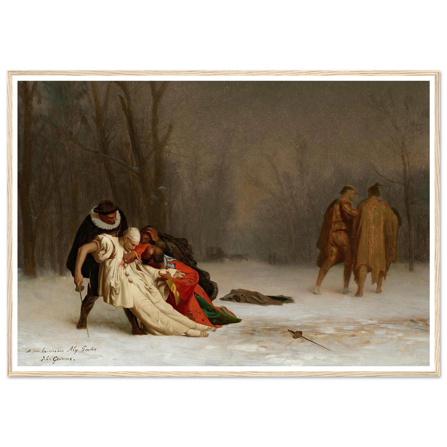 Sortie du bal masqué Art Print | Jean Leon Gerome-Quipham Collections
