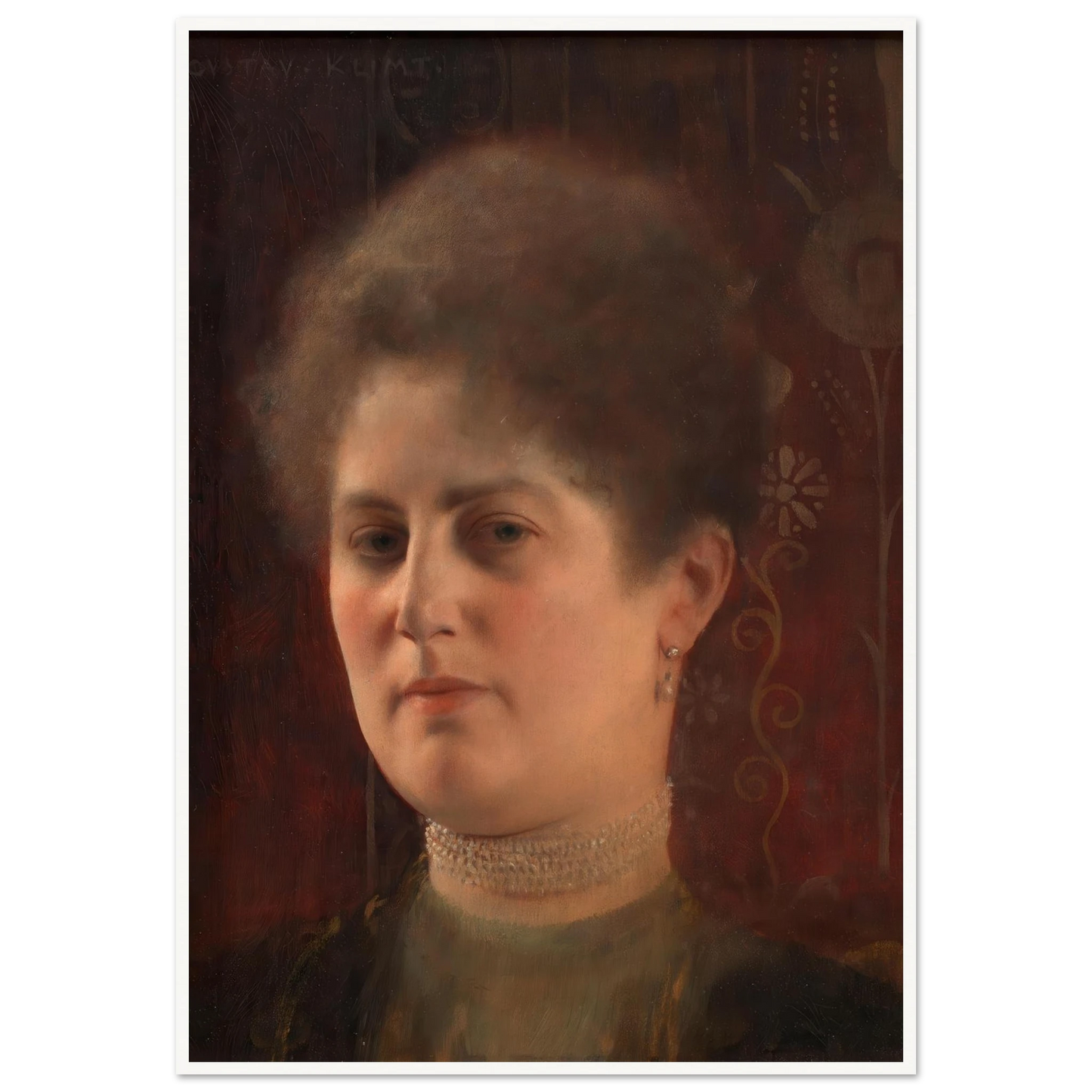 Bildnis einer unbekannten Frau (Frau Heymann) (1884–1904) Art Print | Gustav Klimt-Quipham Collections