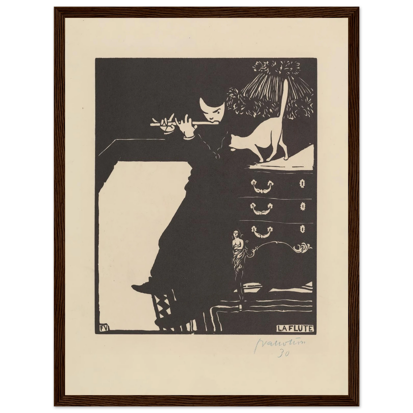 La flûte (1896) Art Print | Felix Vallotton-Quipham Collections