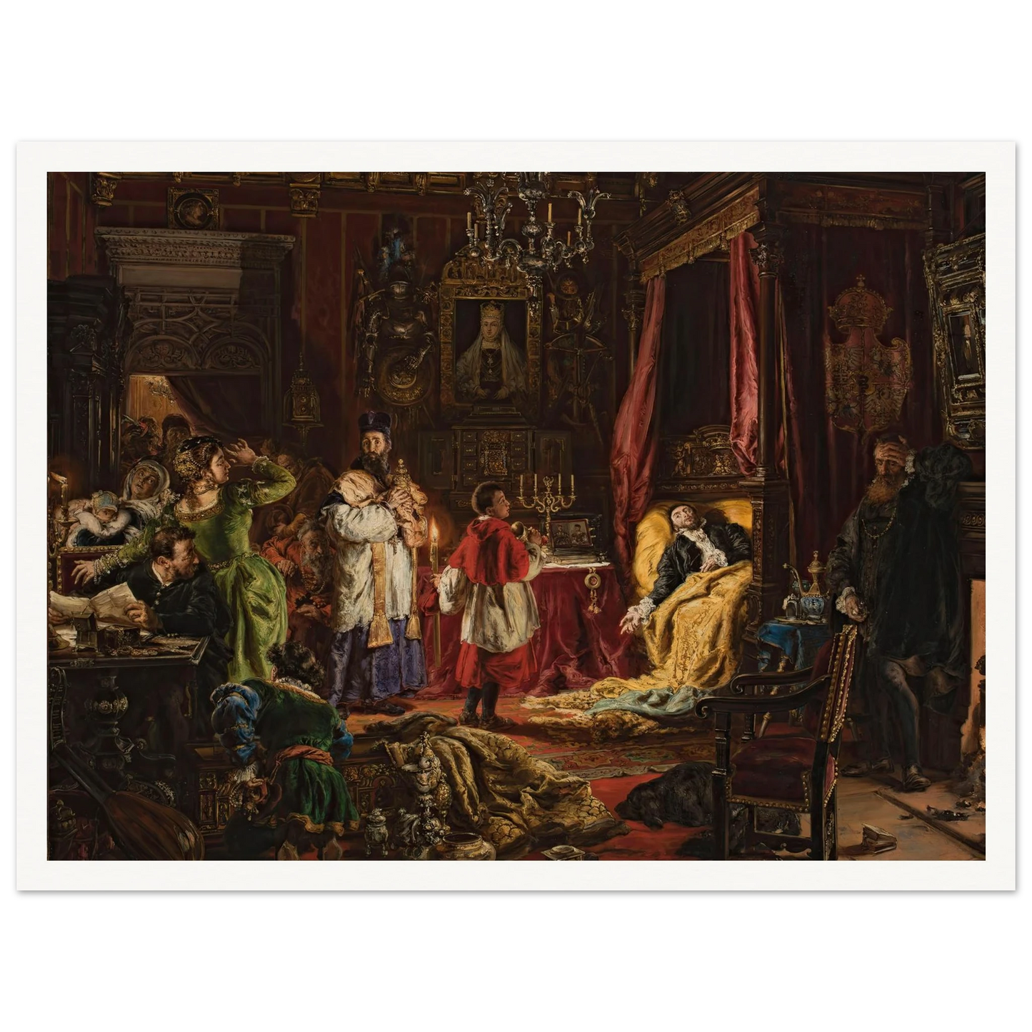 Death of Sigismund Augustus in Knyszyn in 1572 (1886) Art Print | Jan Matejko-Quipham Collections