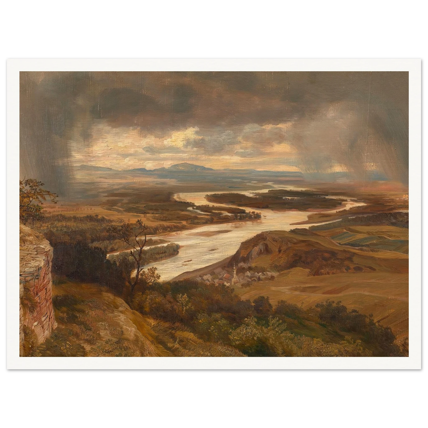 Die Donauauen bei Wien (ca. 1870) Art Print | Josef Hoffmann-Quipham Collections
