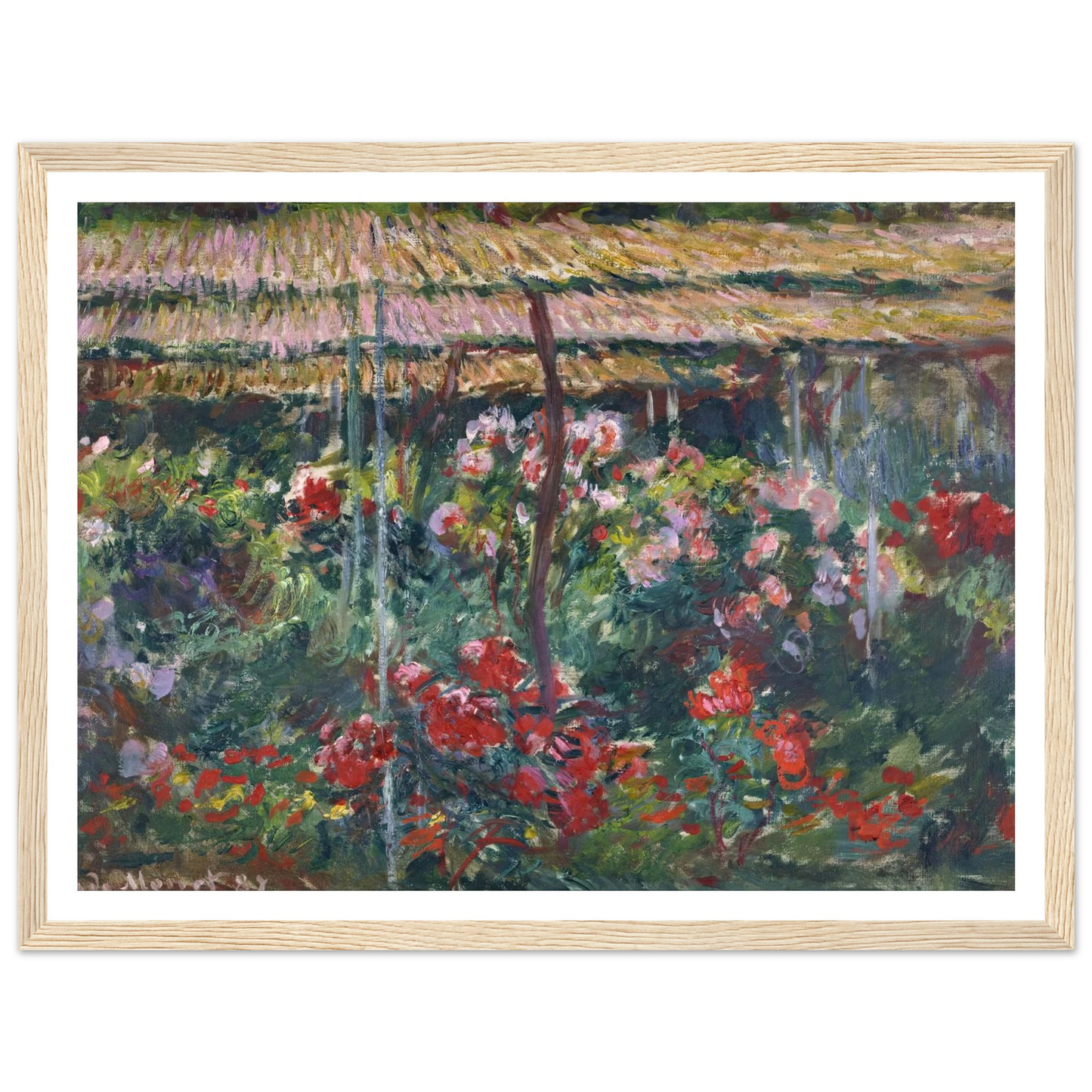 Peony Garden (1887) Art Print | Claude Monet-Quipham Collections