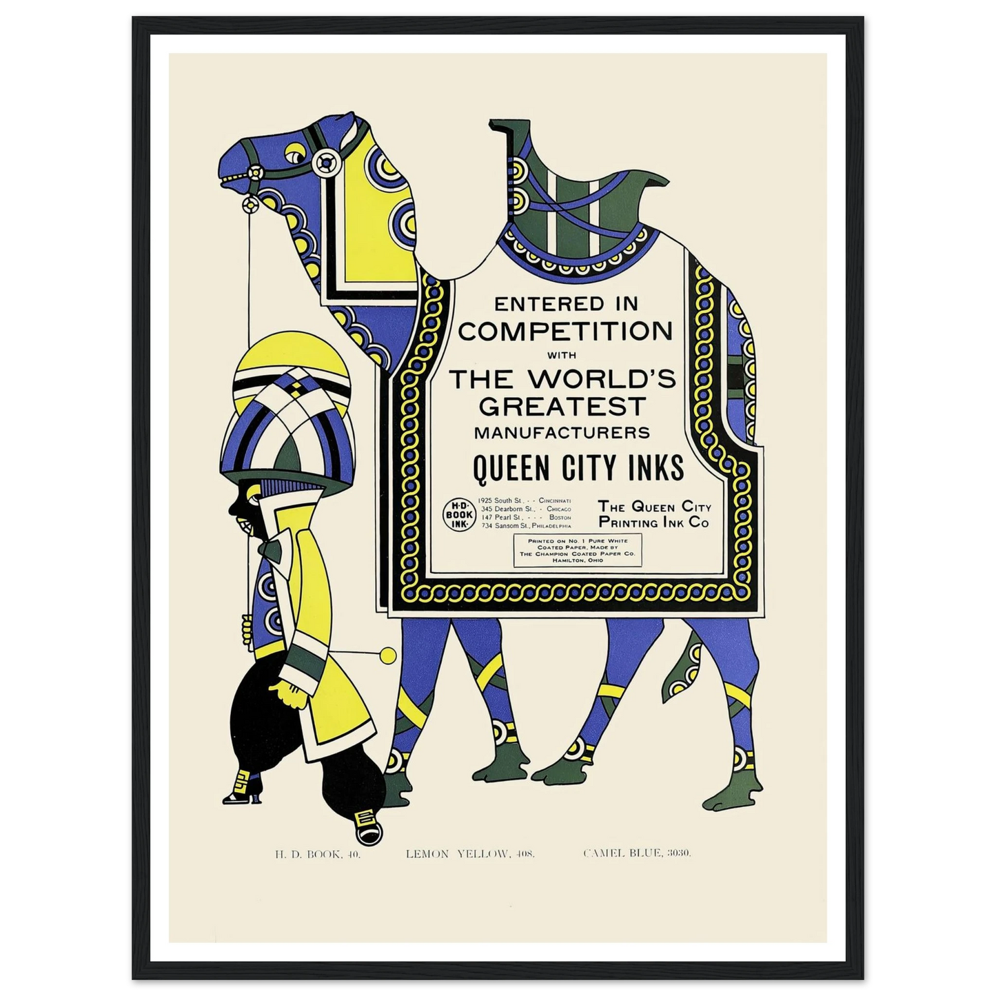 Queen City Ink, Ad. 28 (1890-1913) Art Print | Augustus Jansson-Quipham Collections