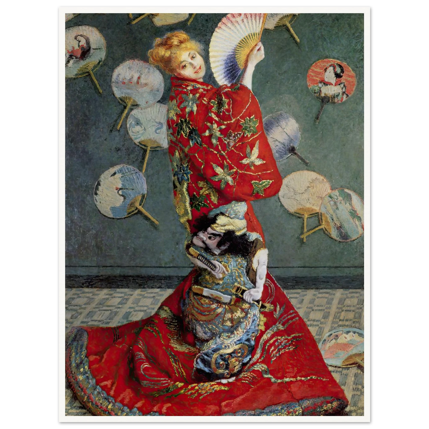 Camille Monet In Japanese Costume (1876) Art Print | Claude Monet-Quipham Collections