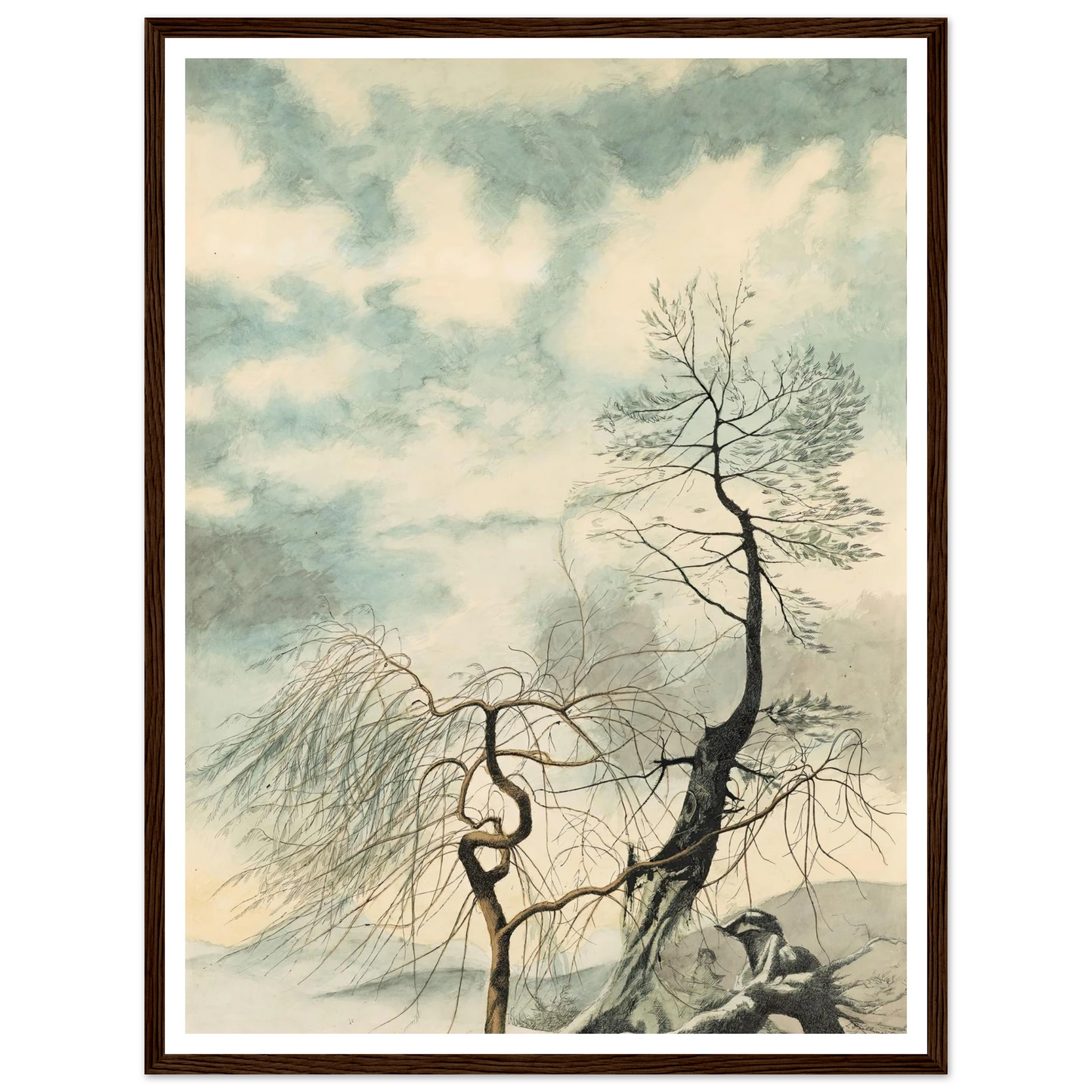 Arbres hivernaux (1942) Art Print | Leon Spilliaert-Quipham Collections