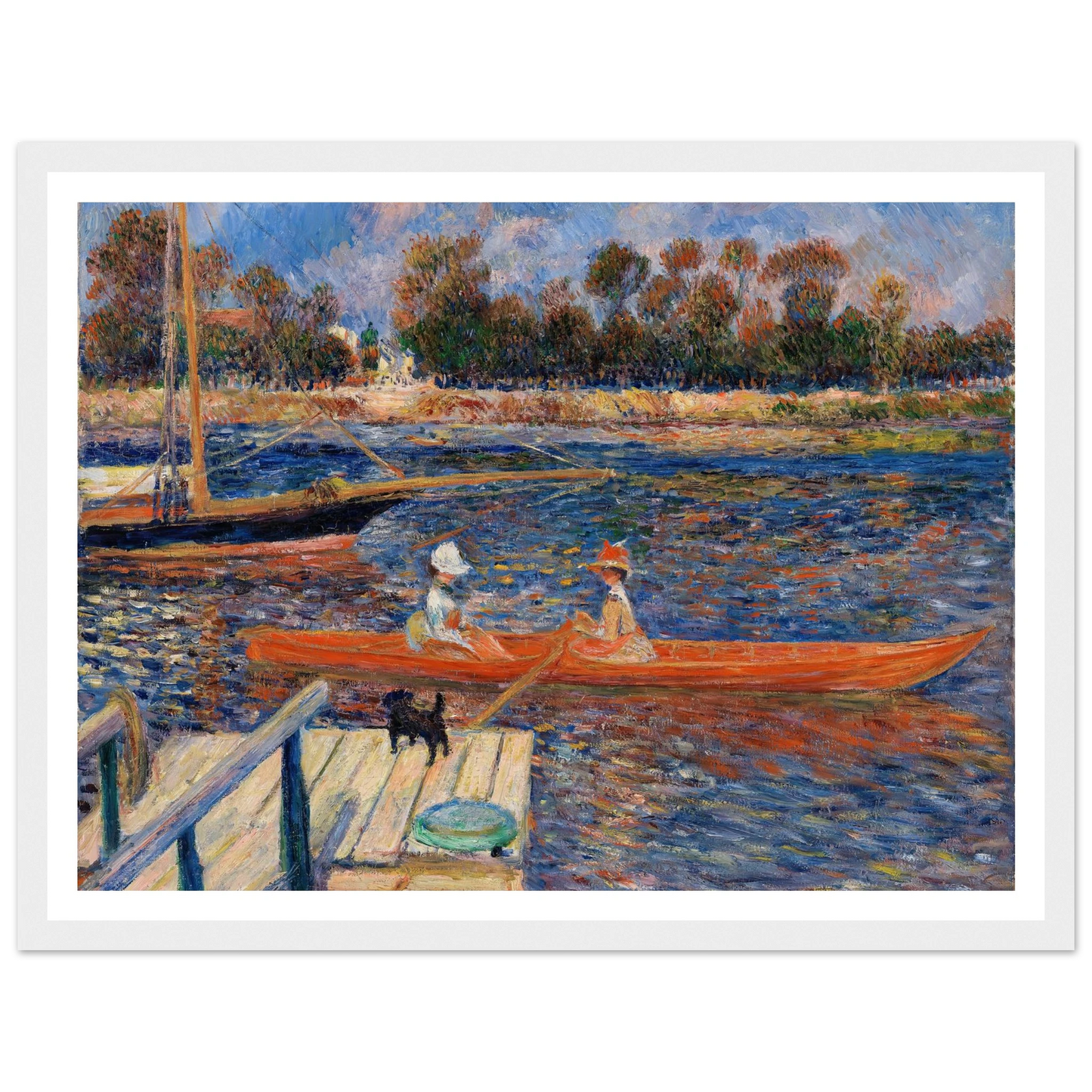 The Seine at Argenteuil (La Seine à Argenteuil) (1888) Art Print | Pierre Auguste Renoir-Quipham Collections