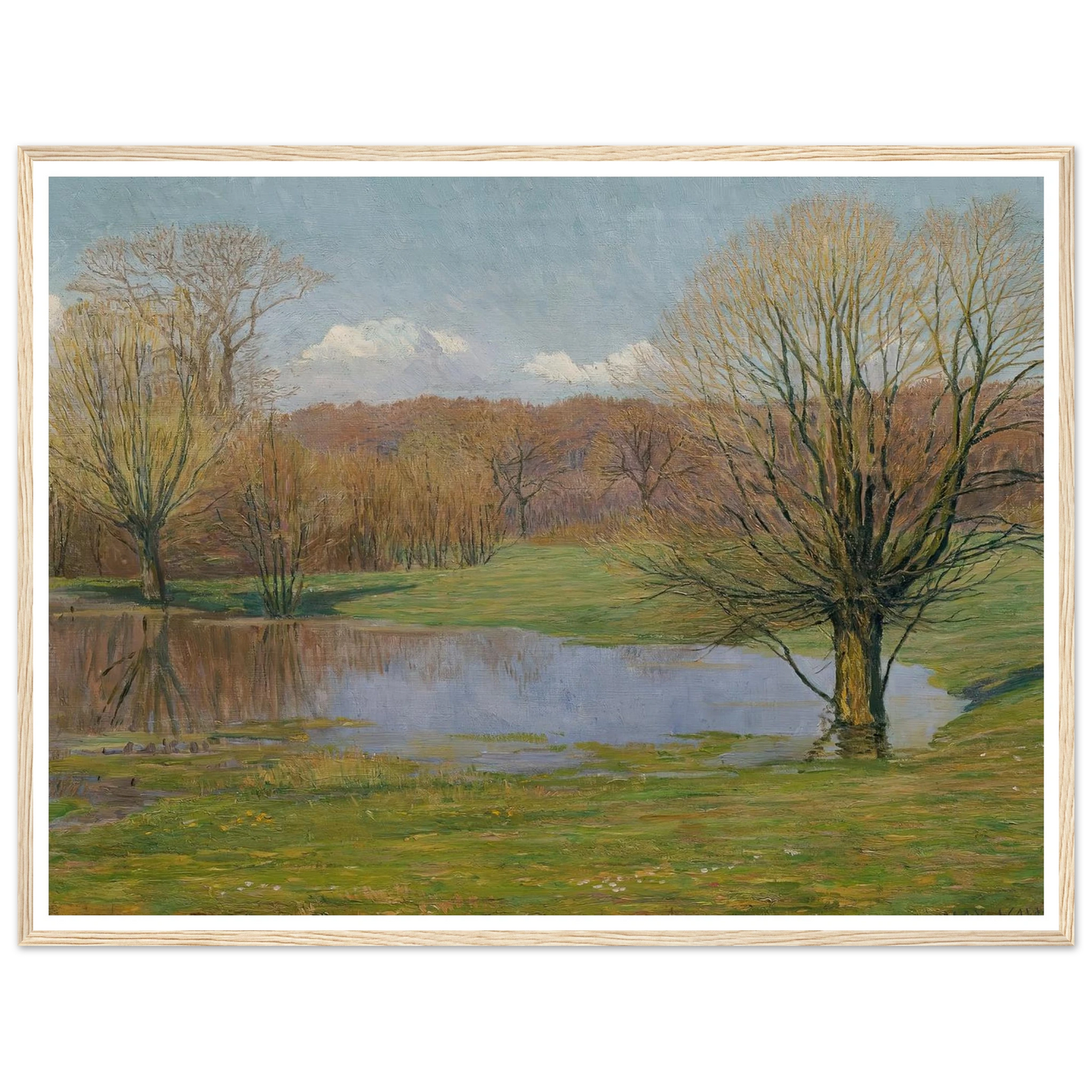 Aulandschaft im Vorfrühling (1927) Art Print | Max Kahrer-Quipham Collections