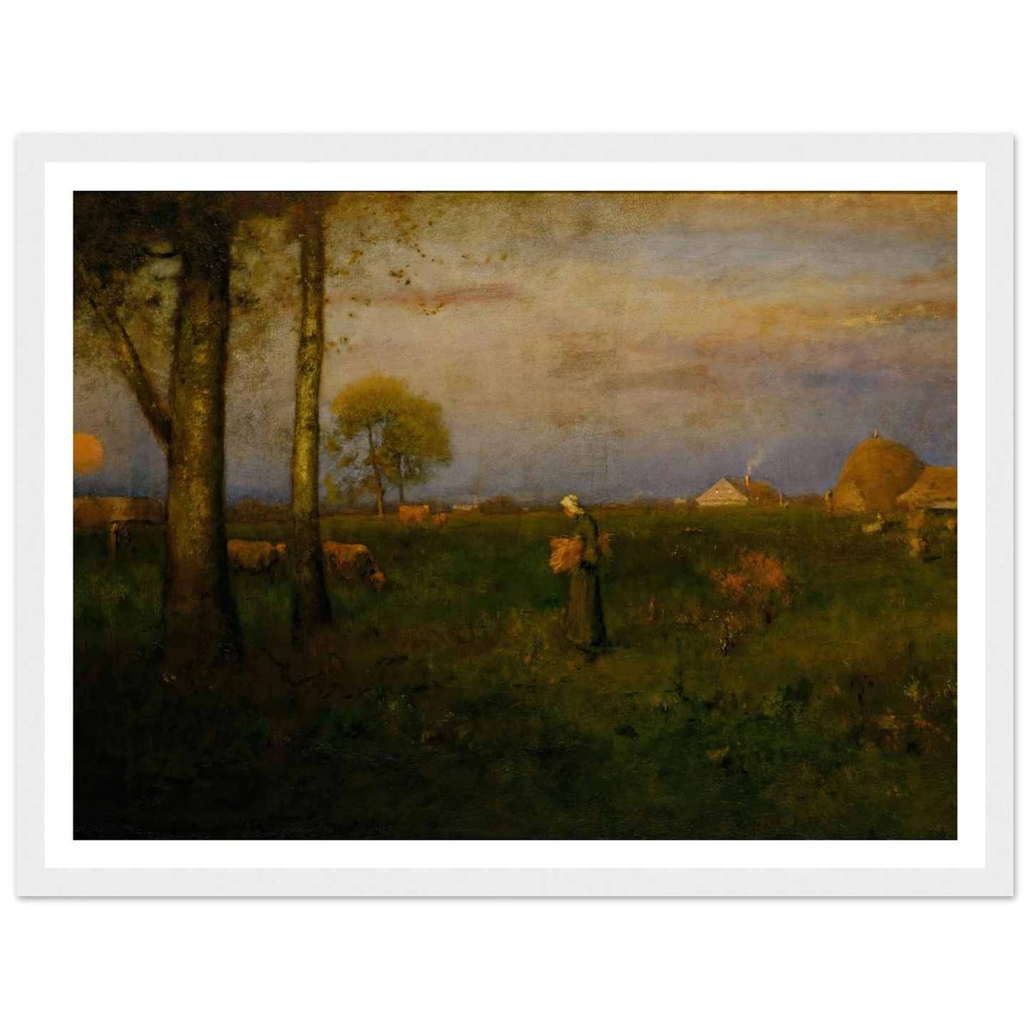 Sundown (1884) Art Print | George Inness-Quipham Collections