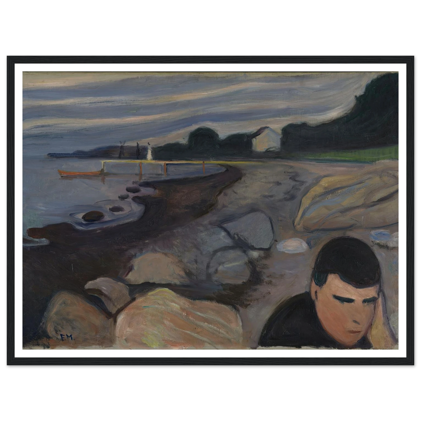 Melancholy (1892) Art Print | Edvard Munch-Quipham Collections