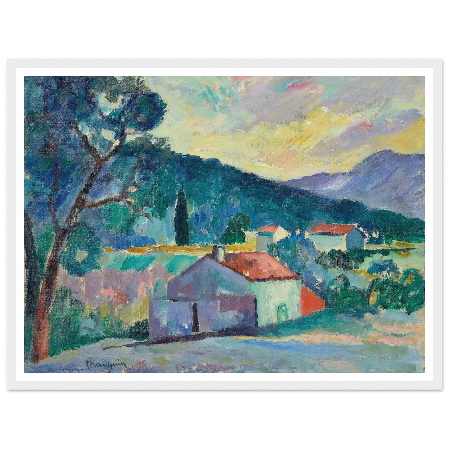 Le Mas à Saint-Tropez (1905) Art Print | Henri Manguin-Quipham Collections