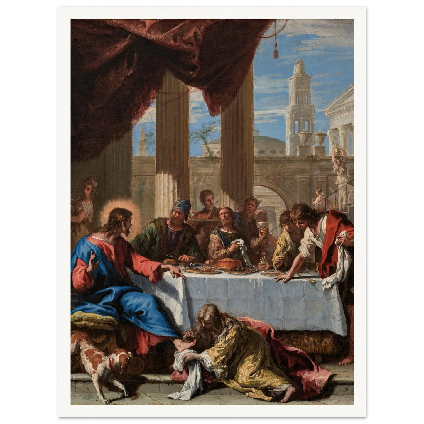Christ in the House of Simon the Pharisee (1713) Art Print | Sebastiano Ricci-Quipham Collections
