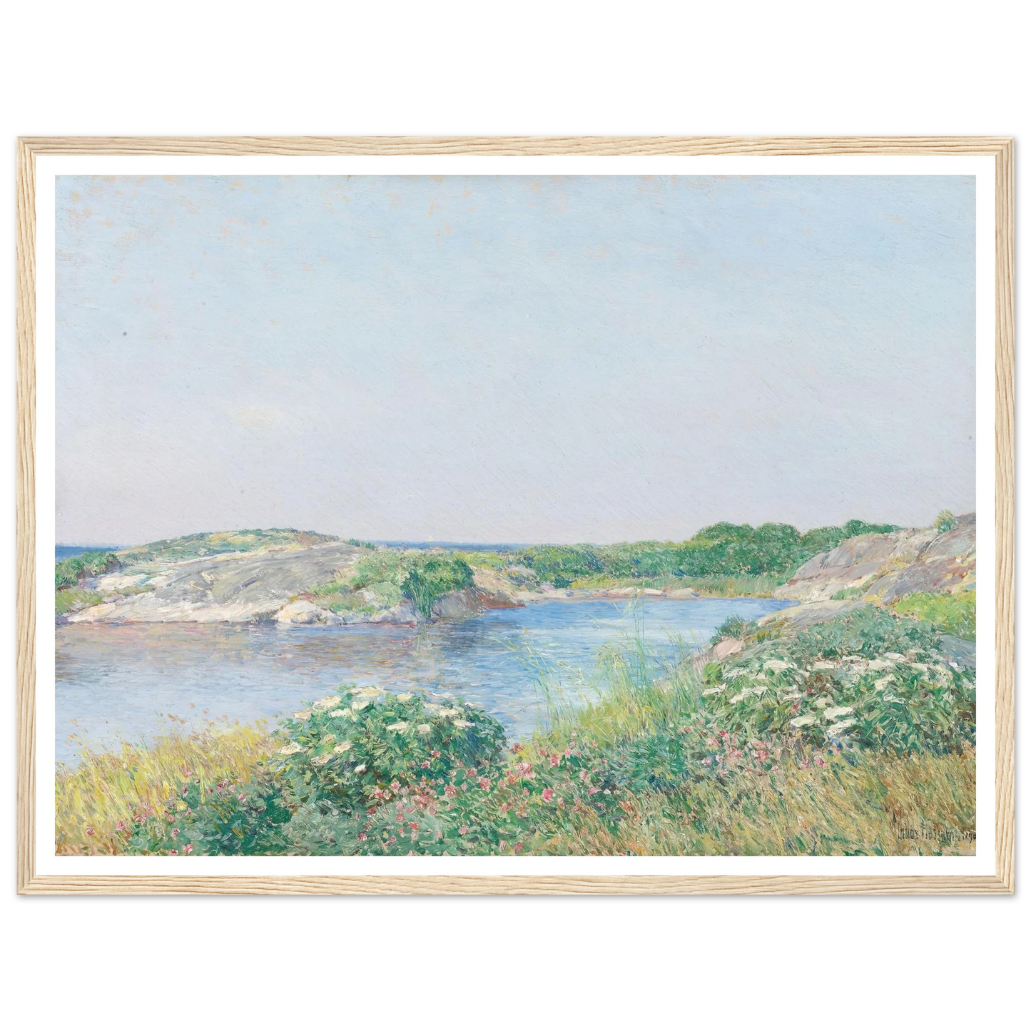 The Little Pond, Appledore (1890) Art Print | Childe Hassam-Quipham Collections
