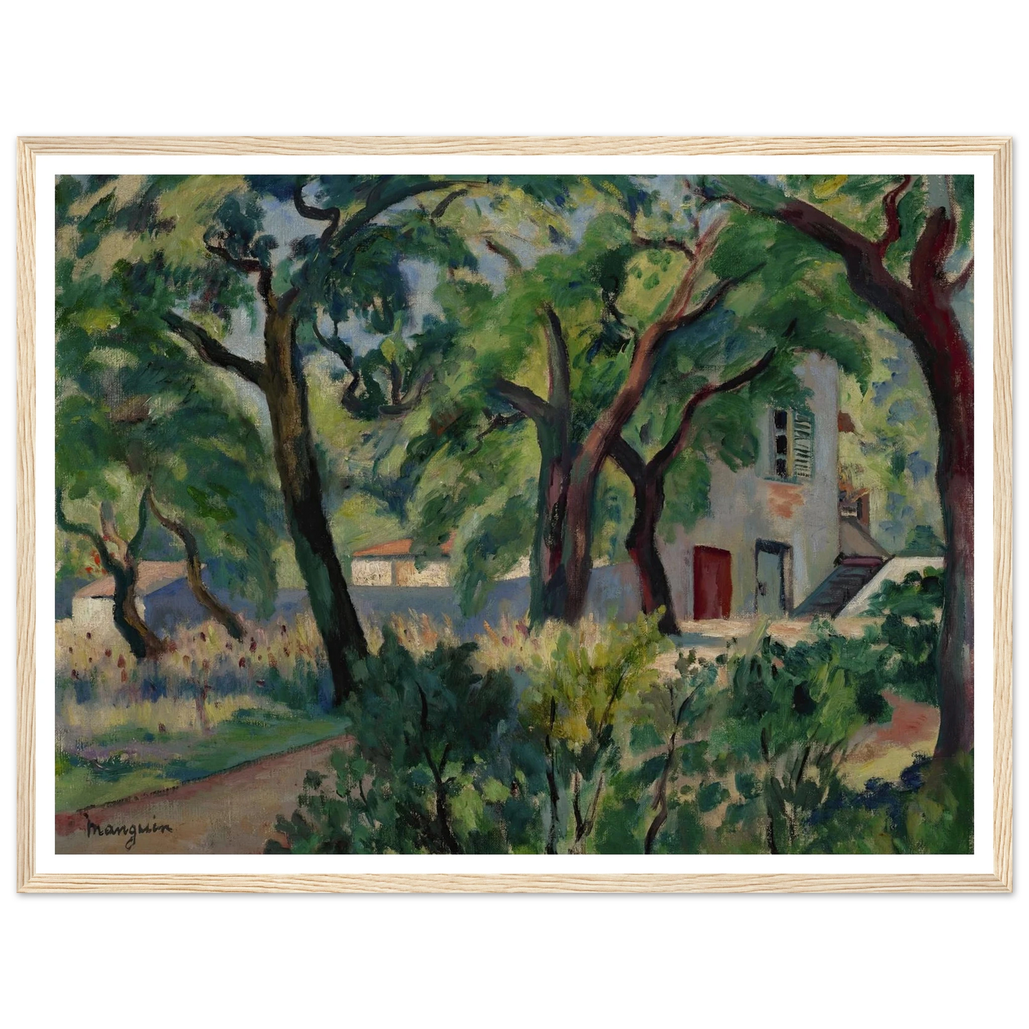 La Maison dans la forêt, Saint-Tropez (1924) Art Print | Henri Manguin-Quipham Collections