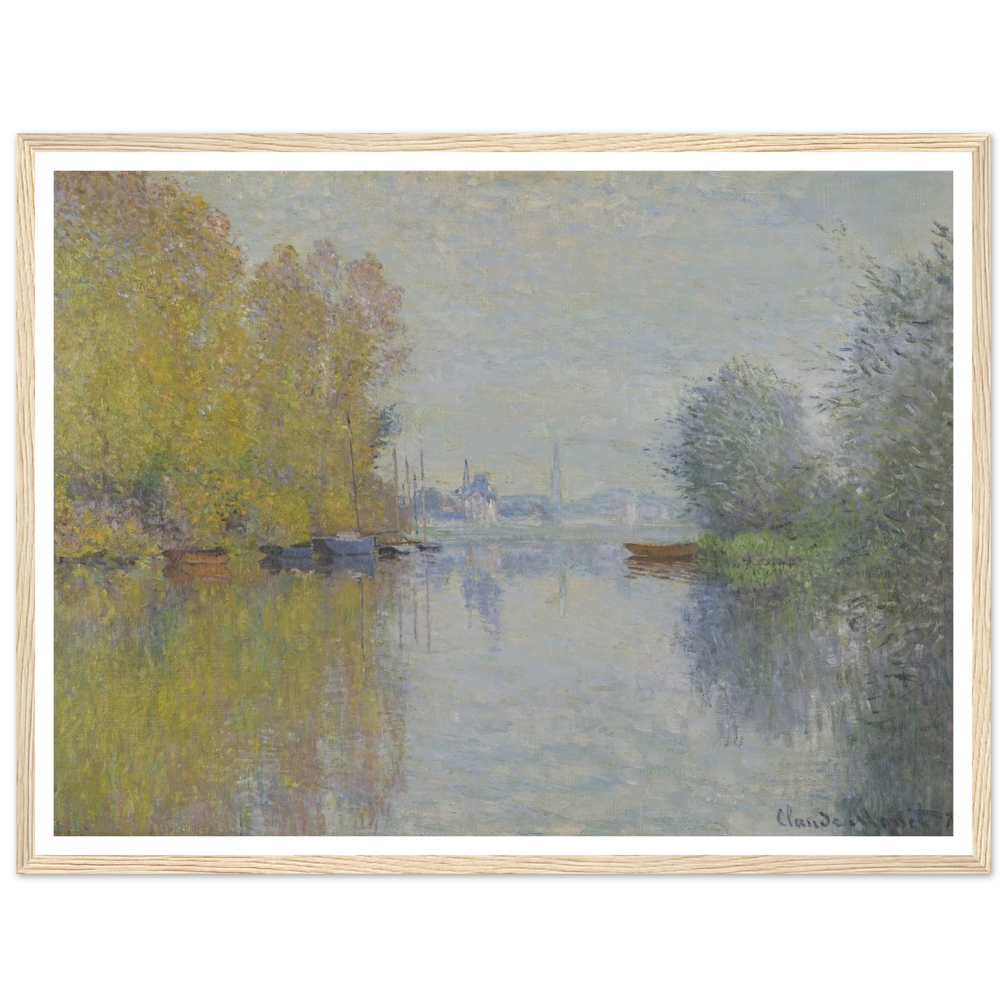 Autumn on the Seine, Argenteuil (1873) Art Print | Claude Monet-Quipham Collections