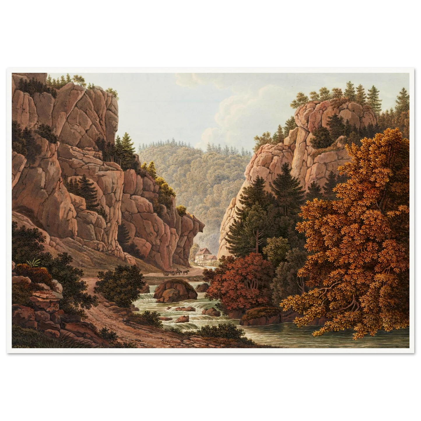 Entrée du Val de Moutier Art Print | Peter Birmann-Quipham Collections