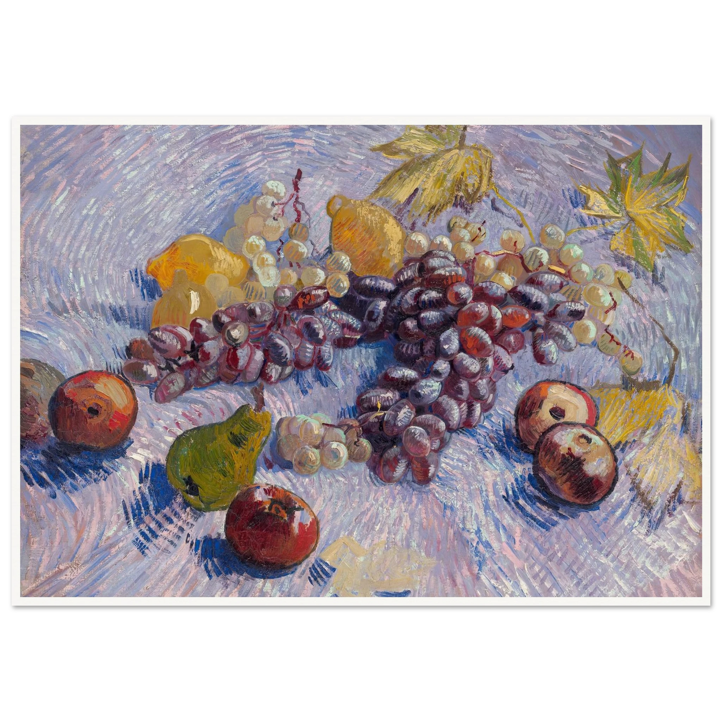 Grapes, Lemons, Pears, and Apples (1887) Art Print | Vincent van Gogh-Quipham Collections