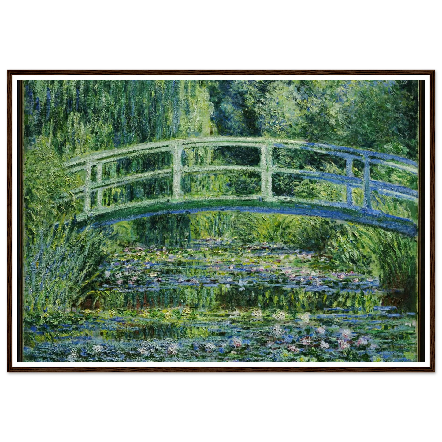 Water Lilies and Japanese Bridge (1899) Art Print | Claude Monet-Quipham Collections