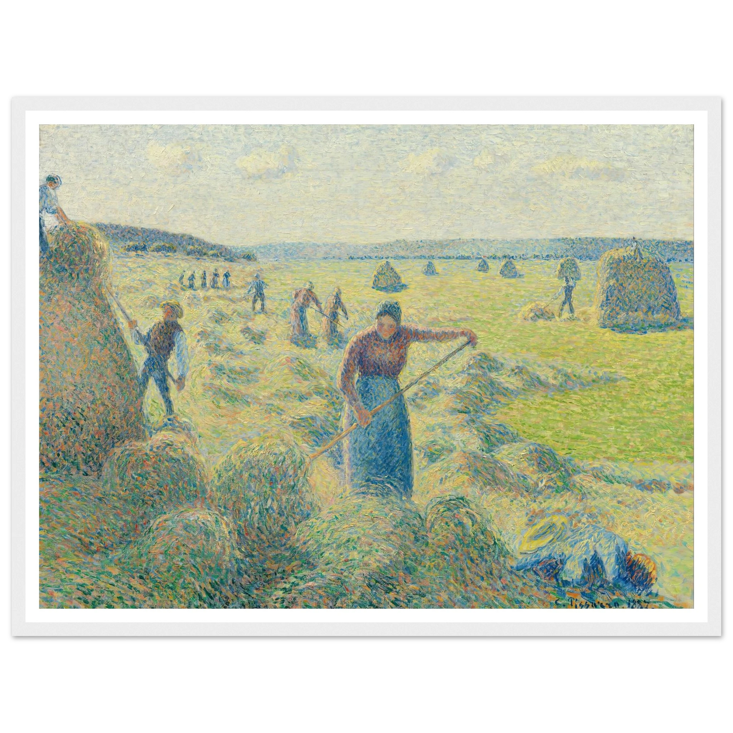 La Récolte des Foins, Éragny Art Print | Camille Pissarro-Quipham Collections