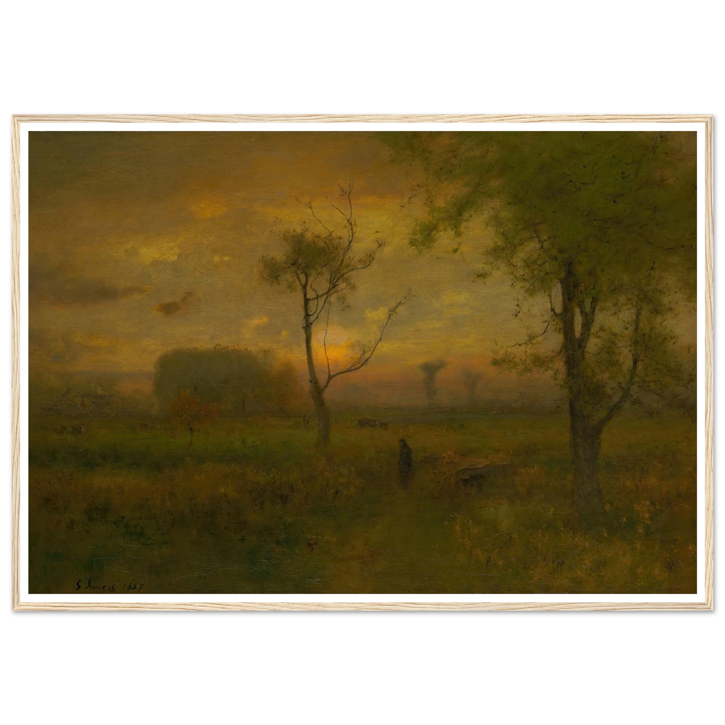 Sunrise (1887) Art Print | George Inness-Quipham Collections