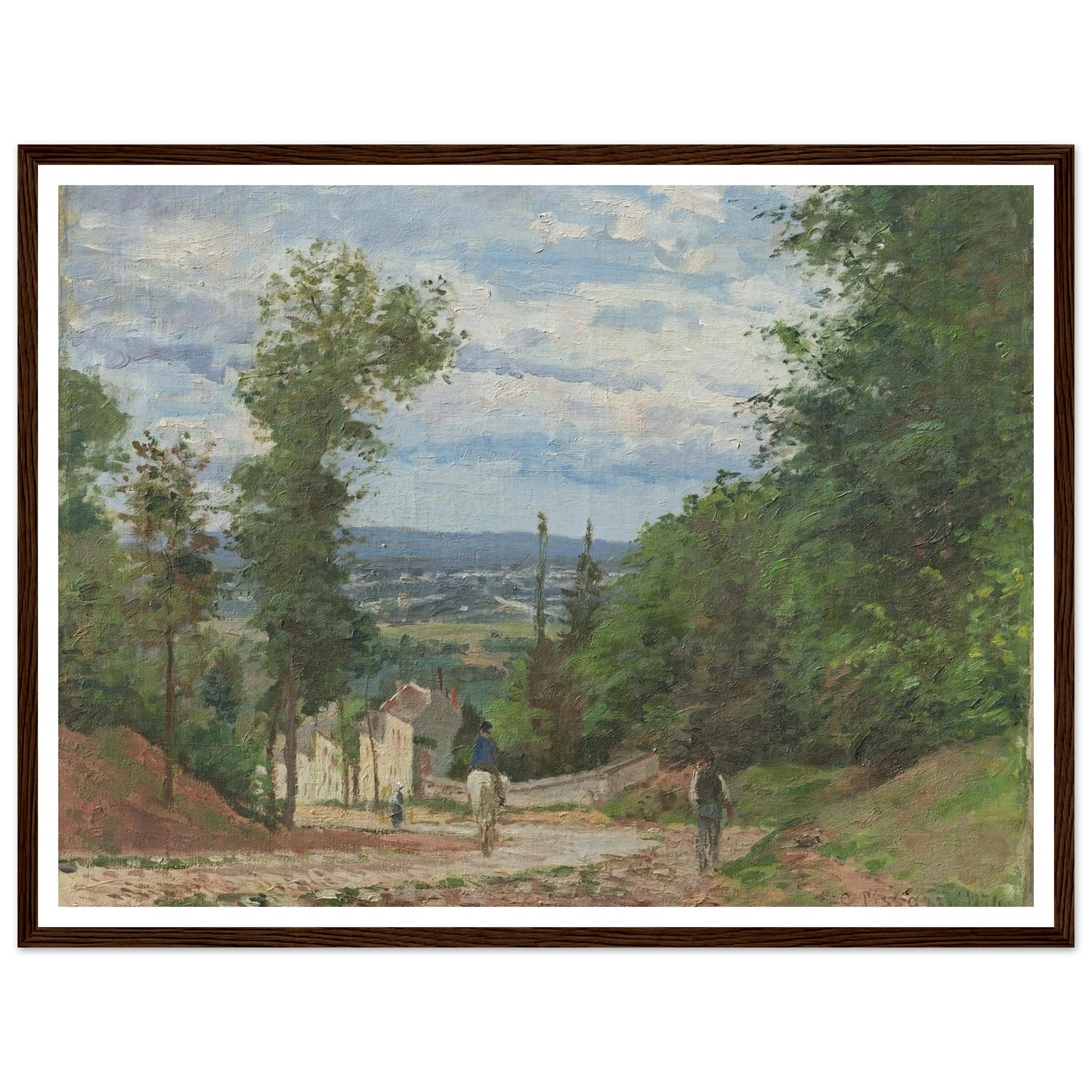 La Route de Marly, Louveciennes (1871) Art Print | Camille Pissarro-Quipham Collections